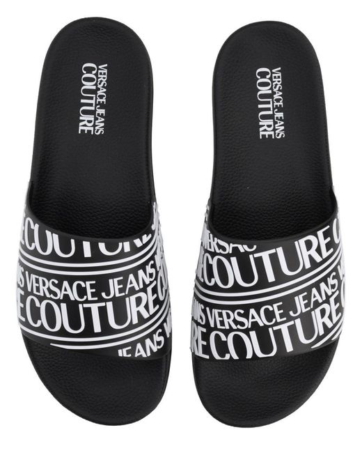 Versace Jeans Couture White Elastane Flats