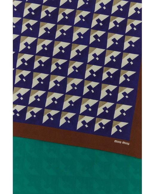 Miu Miu Blue Foulard