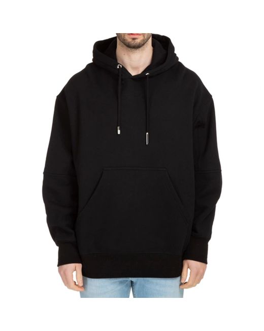 Givenchy Black Cotton Logo Hooded Sweatshirt for men
