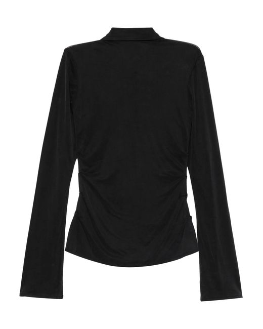 AVAVAV Black Pleated Shirt
