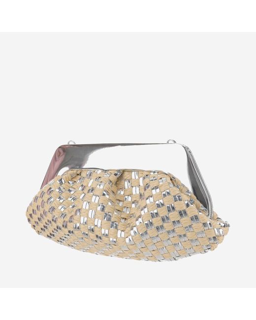 THEMOIRÈ Geo Bag With Woven Pattern in White | Lyst