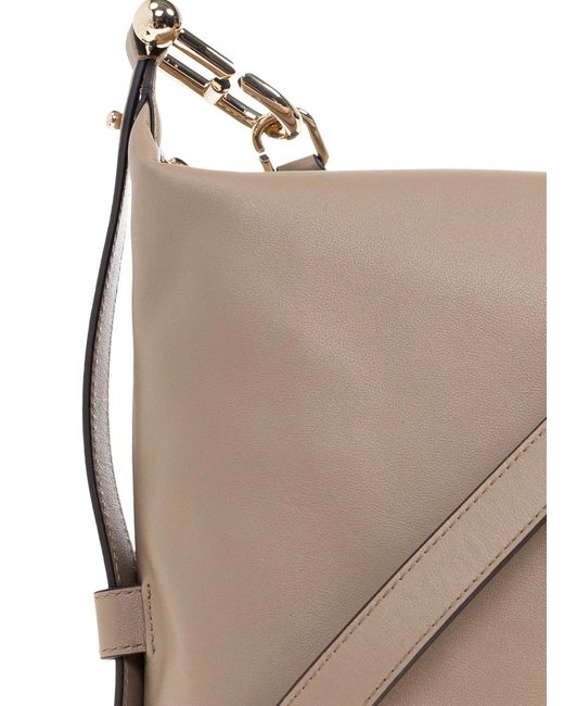 Furla Gray Nuvola M Hobo