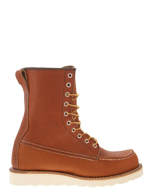 Red Wing Brown Classic MOC High Leder Schnürstiefel