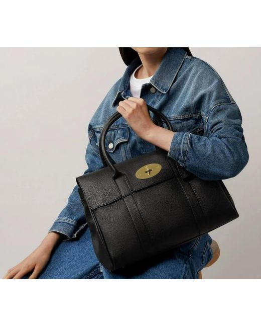 Mulberry Black Bayswater Small