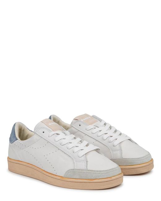 Diadora White Sneaker "Prestige Plain Used" for men