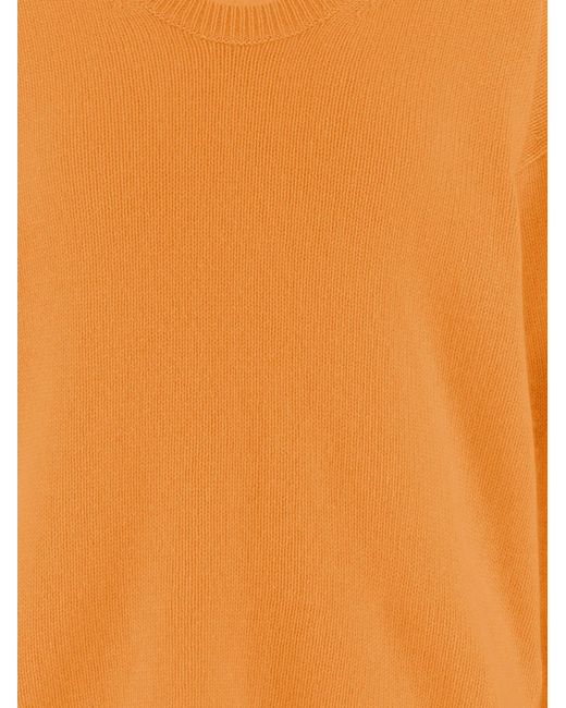Allude Orange Kaschmirpullover