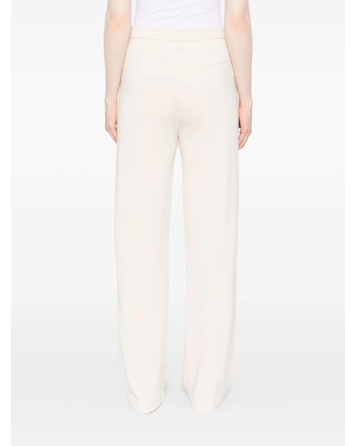 Forte_forte White Wool High Waist Pants