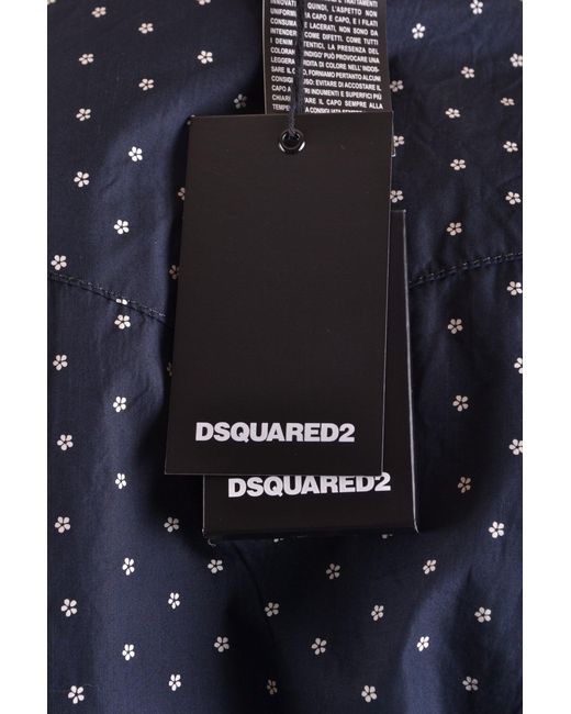 DSquared² Overhemden Donkerblauw in het Blue voor heren