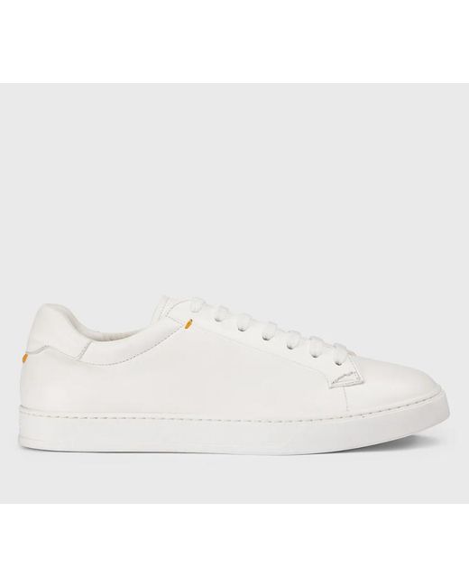 Doucal's White Leder-Sneaker