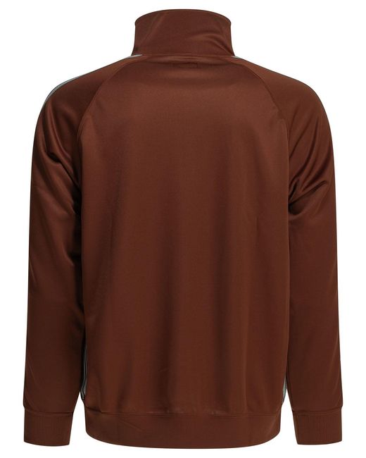 Needles Brown Track Poly Bordeaux Polyester Sweatshirt