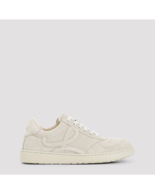 Loewe Natural Classic Mini Leather Sneakers For