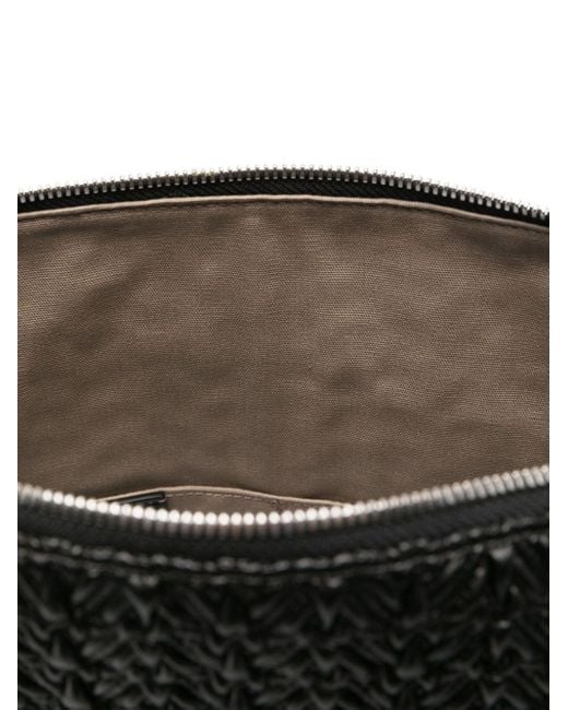 Emporio Armani Black Quilted Medium Hobo Bag