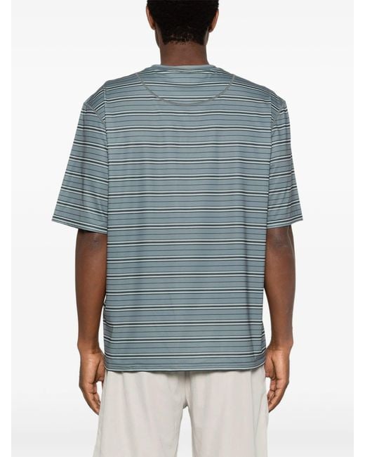 Hiking Patrol Blue Striped Short Sleeve
