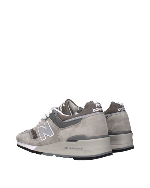 New Balance Gray Sneakers 997 Suede for men