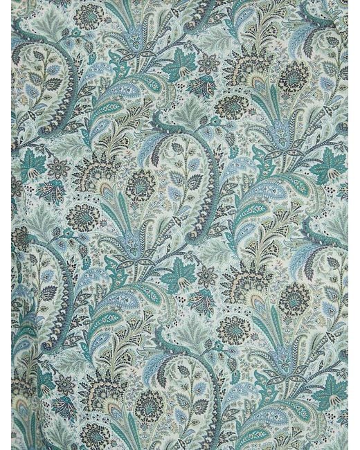 Etro Blue Paisley Shirt