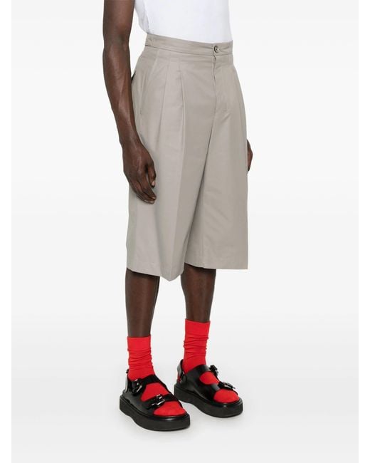 AMI Gray Loose Large Bermuda Shorts Clothing for men
