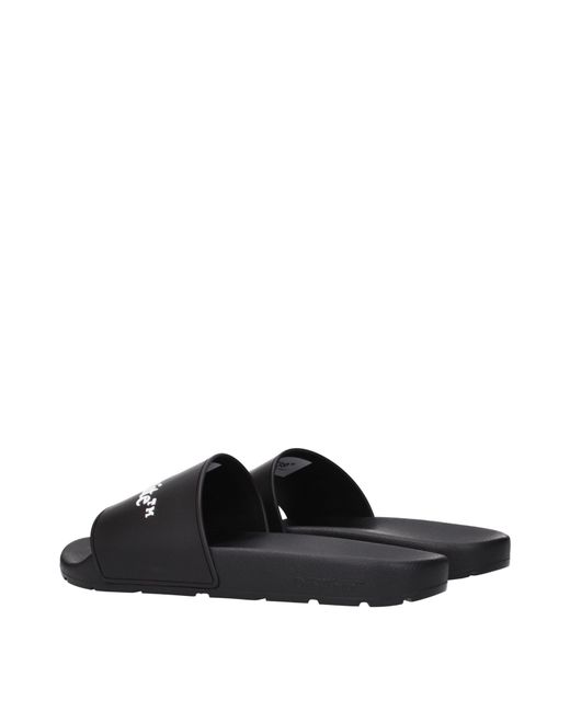 Off-White c/o Virgil Abloh Black Off Clogs And Mules Rubber