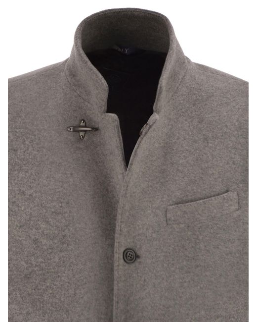 Fay Gray Wool Coat for men