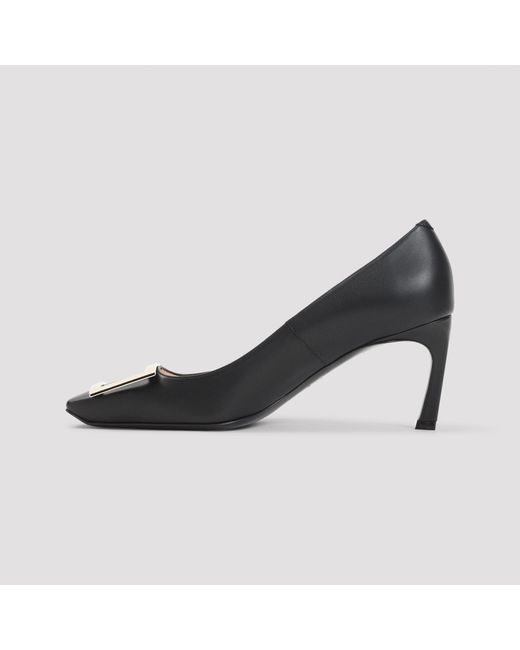 Roger Vivier Black Elegant Belle Pumps With 7Cm Heel