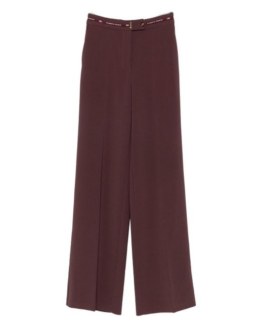 Pantalon franchi Elisabetta rouge Elisabetta Franchi en coloris Purple