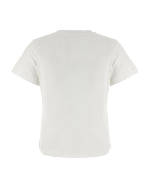 Moncler White T-Shirts And Polos