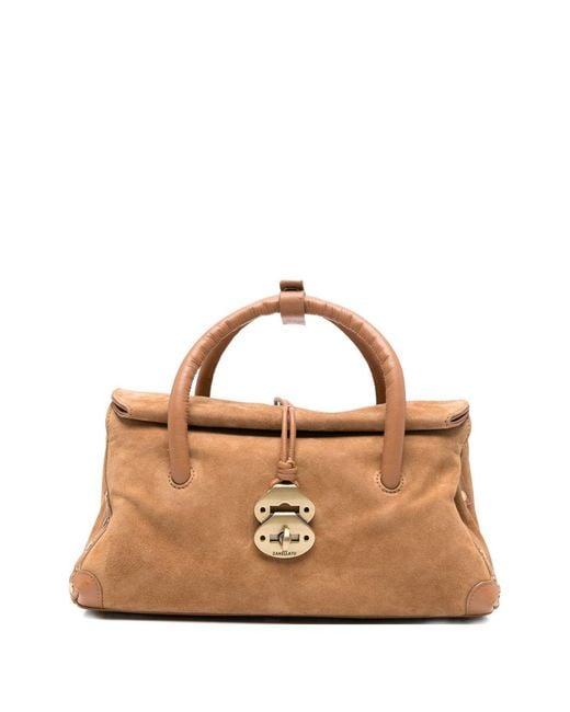 Zanellato Brown Dotta Baby Leather Handbag