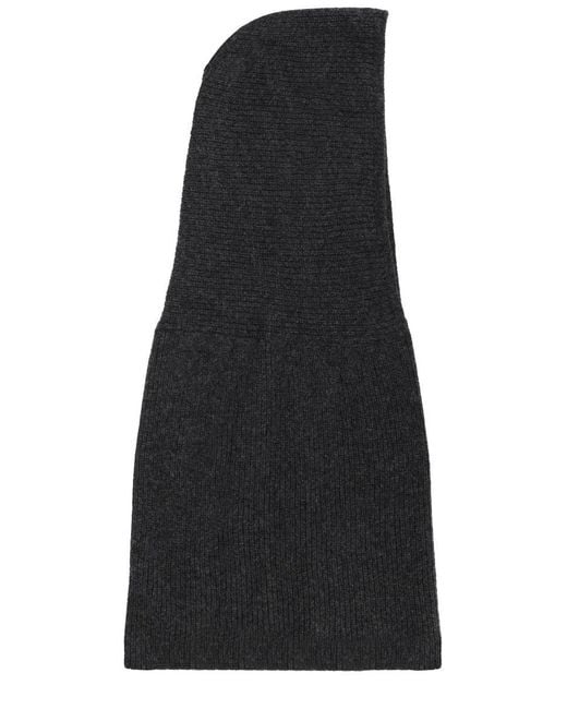 Alysi Black Knitted Hood