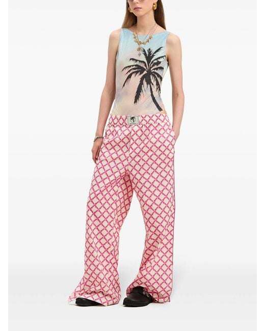 Palm Angels Multicolor Sunrise Palm Swimsuit