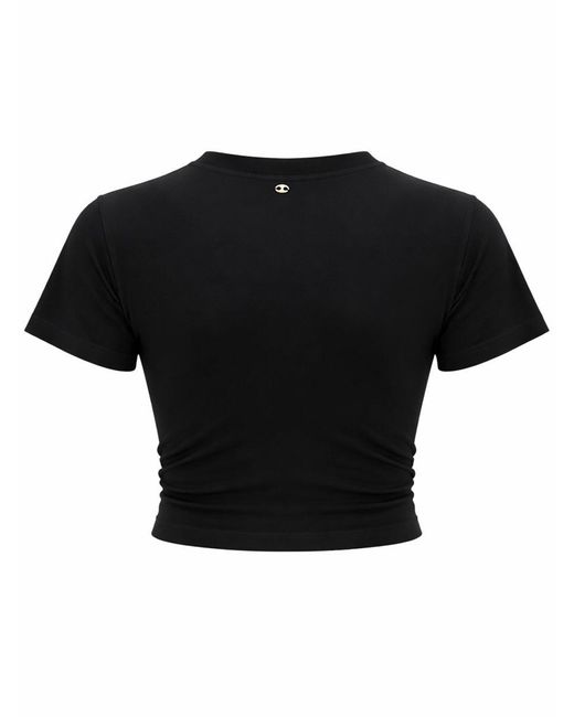 Rabanne Black T-Shirt Cropped
