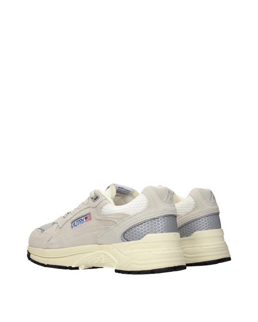 Autry White Hyperway Sneakers Suede/Sand