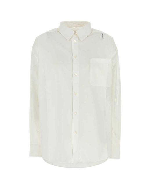 Marni White Poplin Shirt