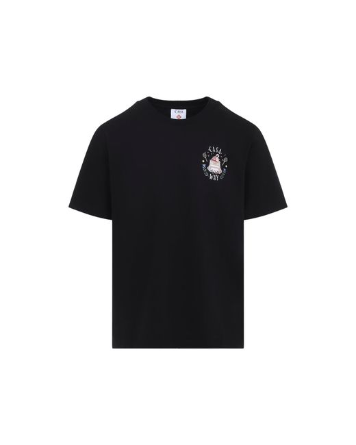 Casablanca Black Casa Way Short-Sleeve T-Shirt