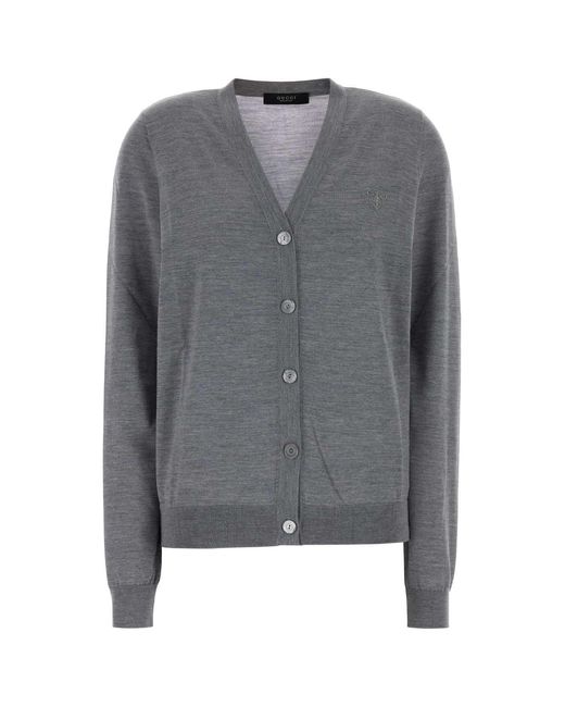 Gucci Gray S V/Nk Crdgn