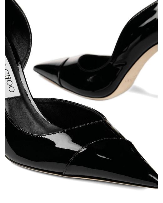 Jimmy Choo 100 Mm Brigitte Pumps Met Puntige Neus in het Black