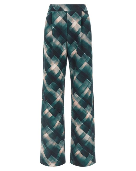 Dries Van Noten Droogt Van Noten 'hartia Tris' Broek in het Green