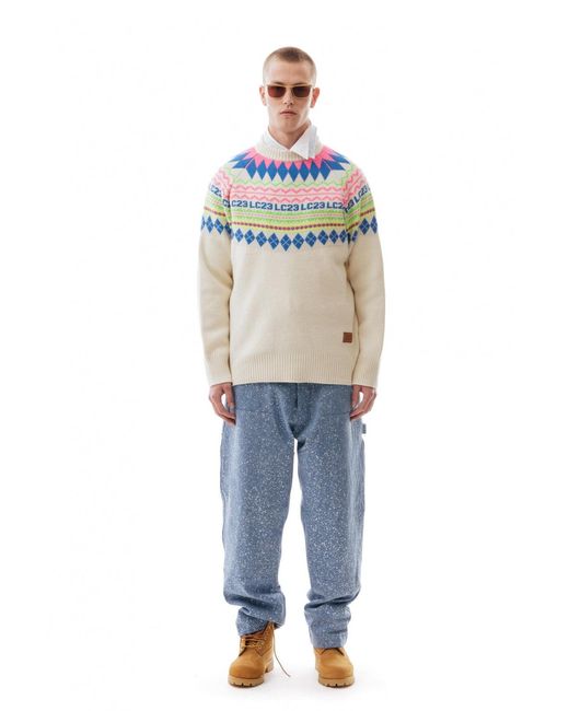 Pull Norvegien LC23 en coloris Blue