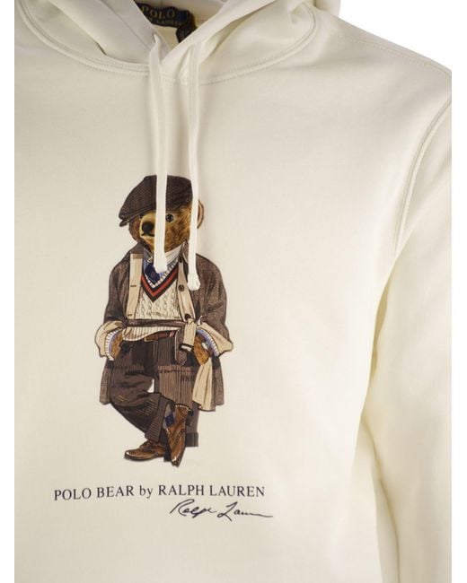Polo Bear Sweat à capuche Polo Ralph Lauren pour homme en coloris White