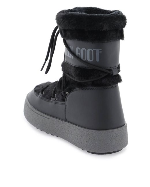 Moon Boot Black Mondstiefel Ltrack Tube Apres Ski Boots