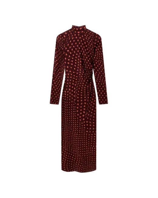 Stella McCartney Red Polka Dot Long Dress