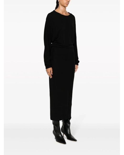 Khaite Black Trina Dress