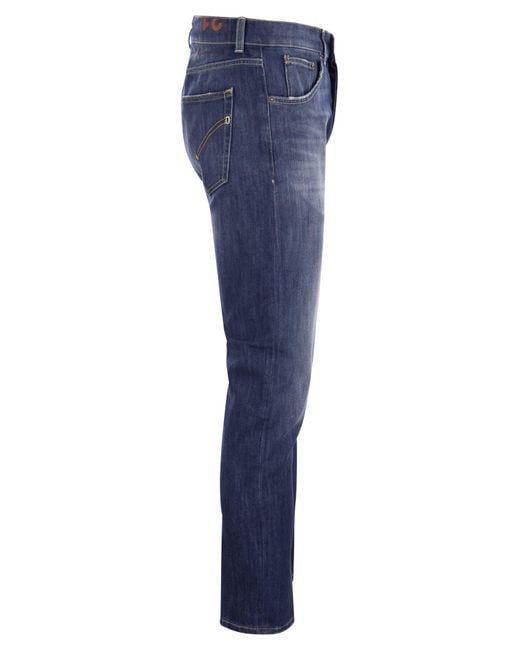 Dondup Blue Dian Carrot Fit Jeans for men