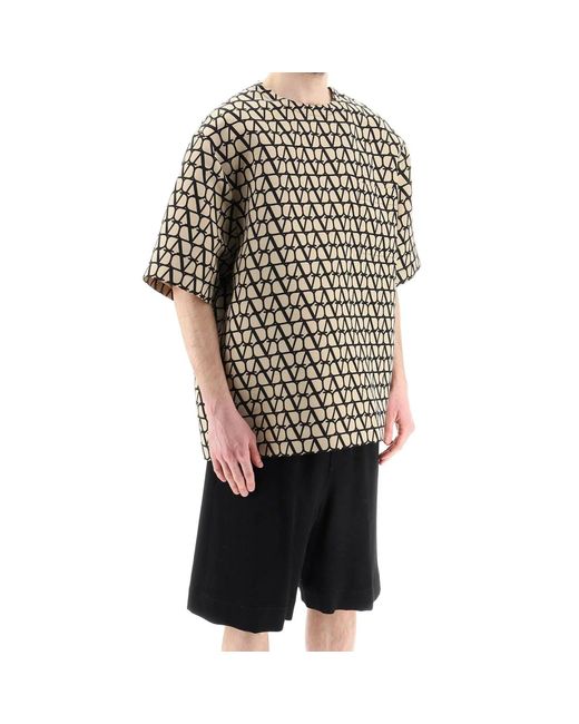 Valentino Black Iconographe Crewneck T-shirt for men