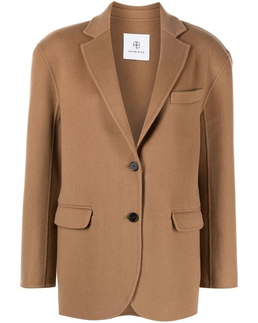 Anine Bing Brown Quinn Blazer