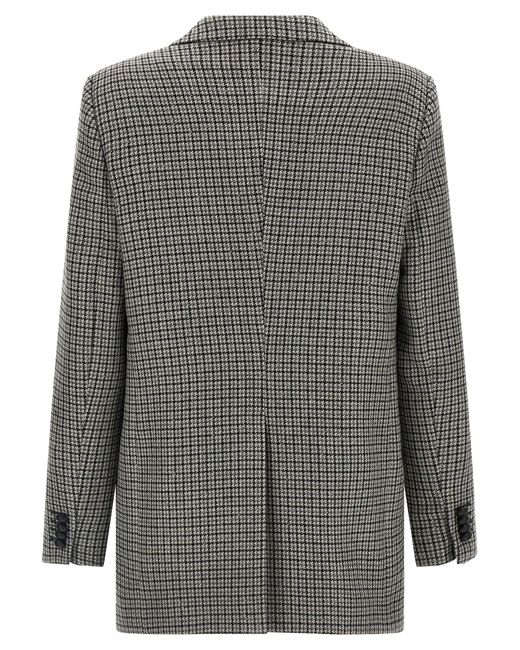 Tagliatore Gray Oversize Blazer Jacket
