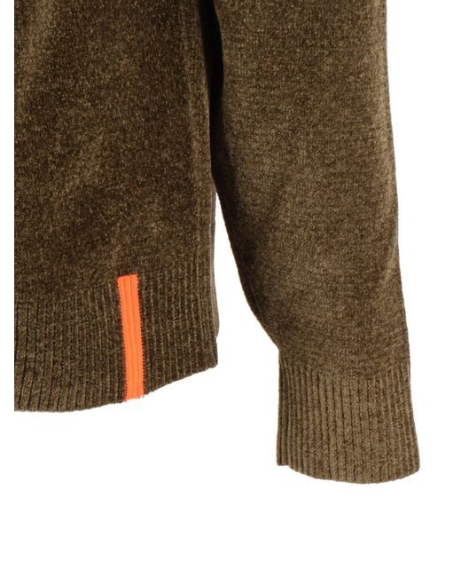 Rrd Brown Velvet Round Knit