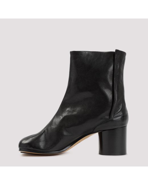 Maison Margiela Black Leather Tabi Boots