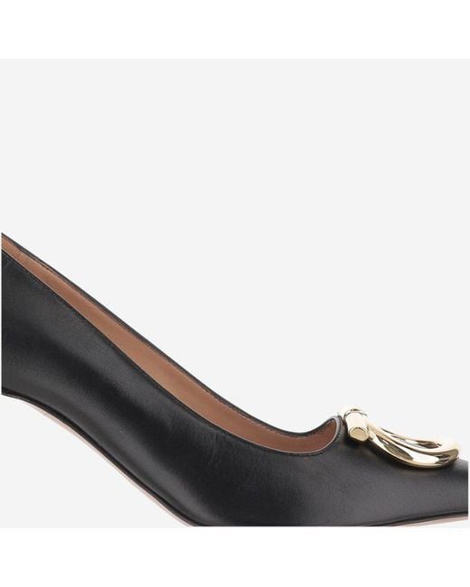Ferragamo Black Gancini Maxi Pumps