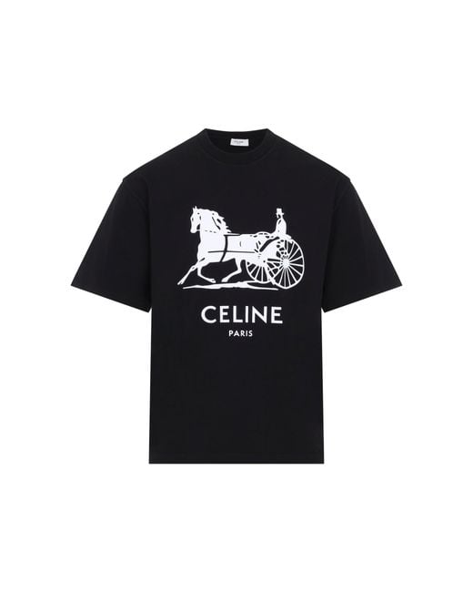 Céline Black Relaxed T Shirt