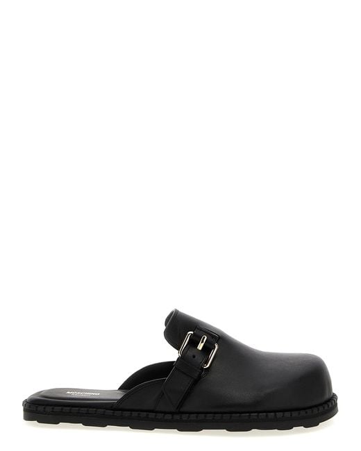 Moschino Black 'Birky' Sabots