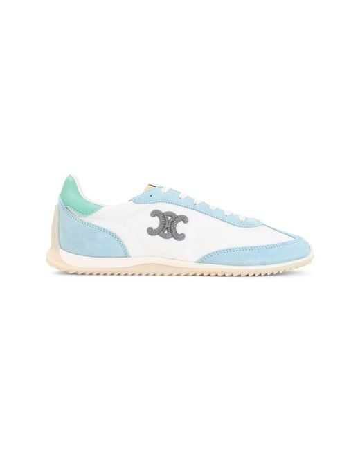 Céline Blue Low Top Racer Sneaker Triomphe